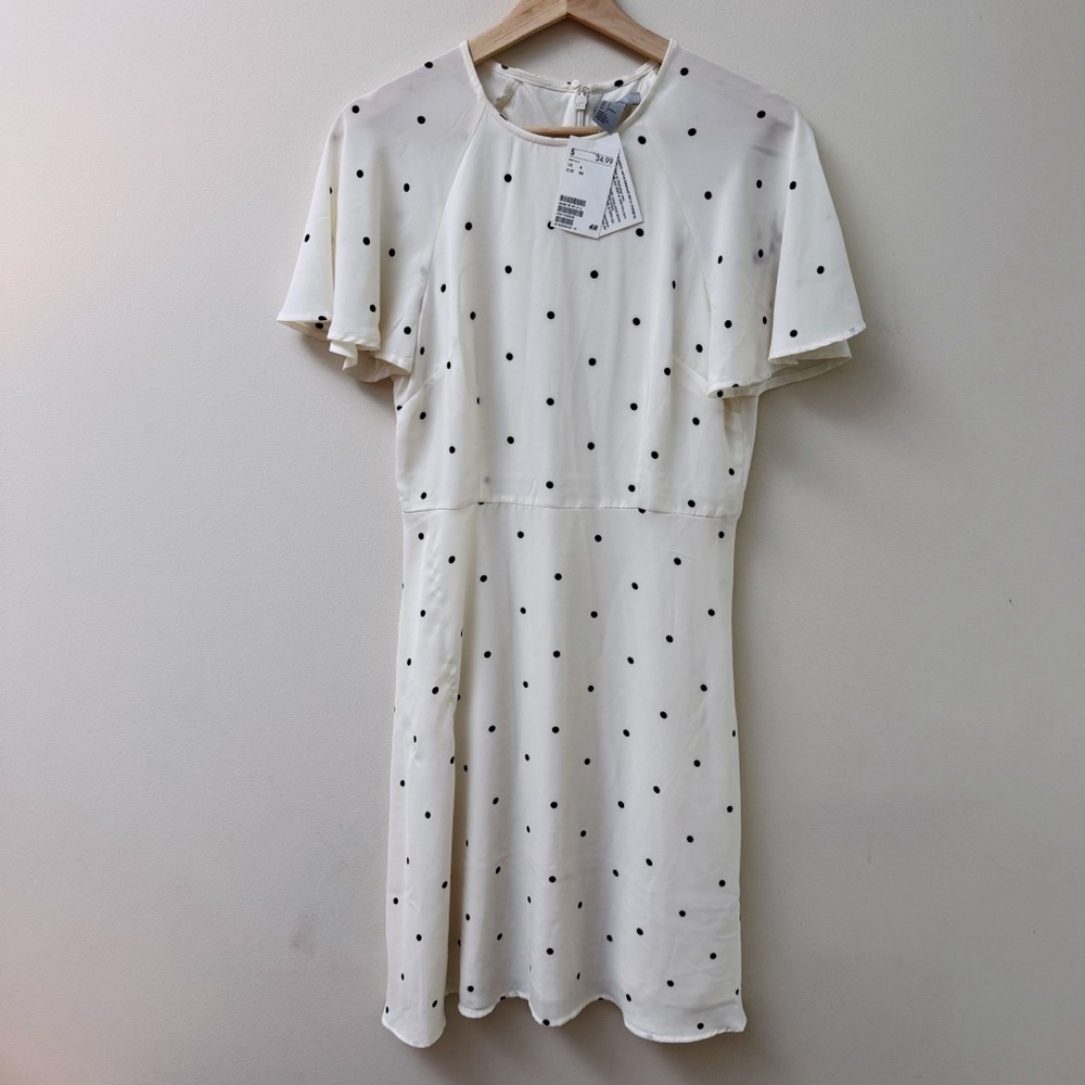 H&M Polka Dot Flutter Dress NWT
